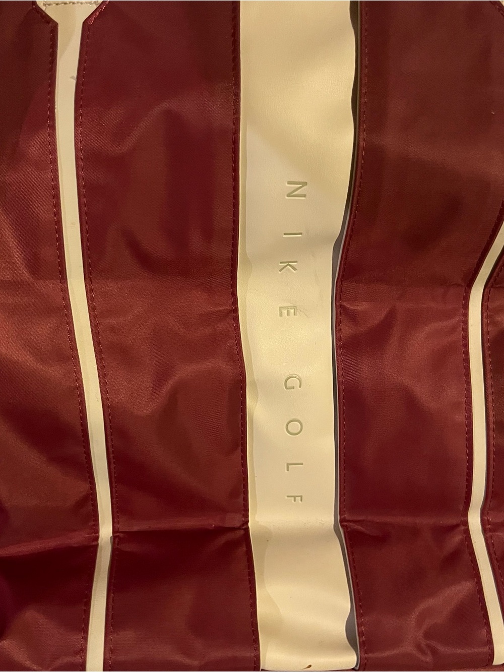 NIKE GOLF Burgandy Tote Bag-Shoulder Strap & Handles-Fully lined - Picture 8 of 8